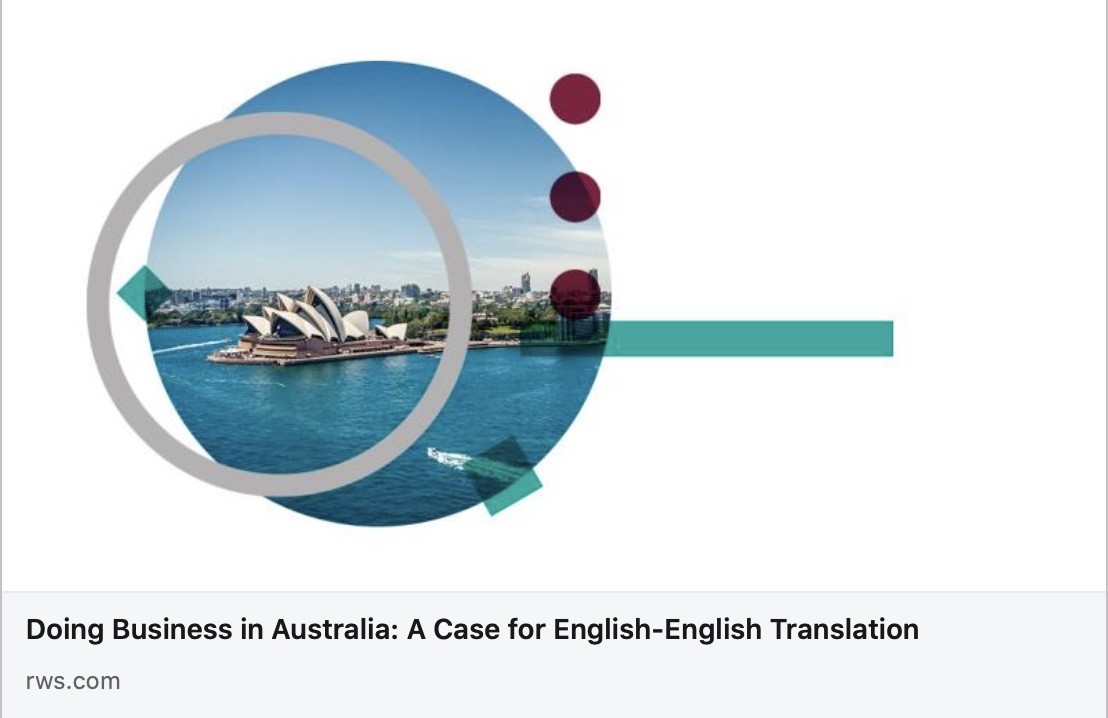 Doing Business in Australia: A Case for English-English Translation
